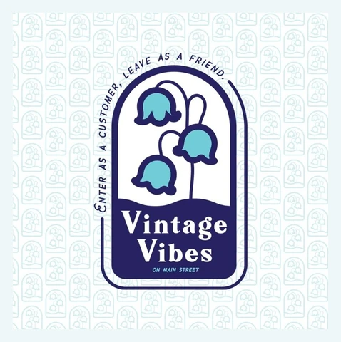 Charleston vintage - Vintage Vibes logo Logo of Vintage Vibes, a vintage shop in Charleston, SC