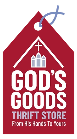 Logo of God’s Goods, a thrift store in Hilton Head, SC