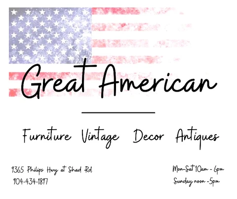 Jacksonville antiques - Great American Antique Mall logo Logo of Great American Antique Mall, an antique mall in Jacksonville, FL